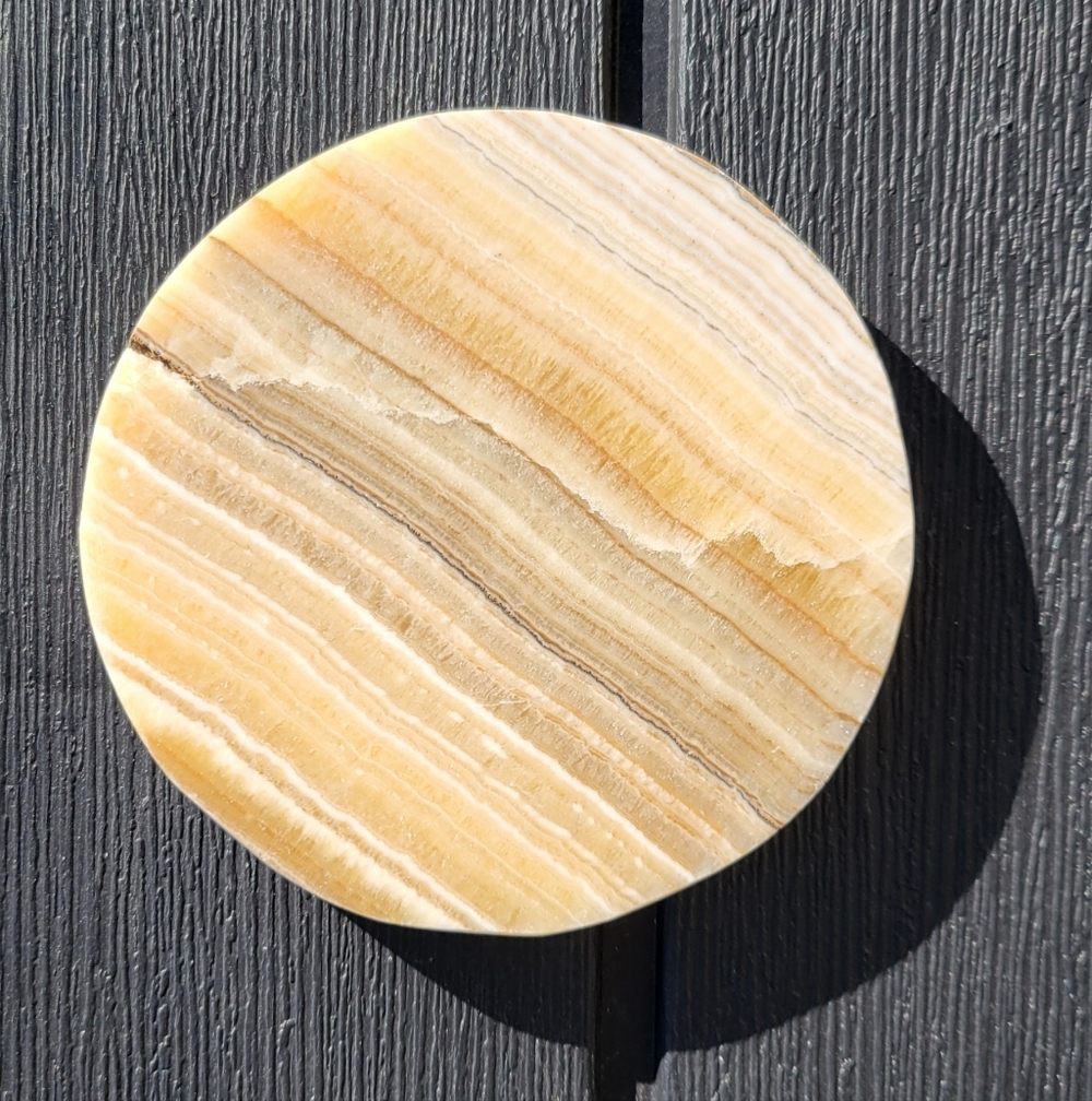 Yellow Calcite Plate Crystal